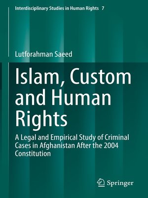 cover image of Islam, Custom and Human Rights